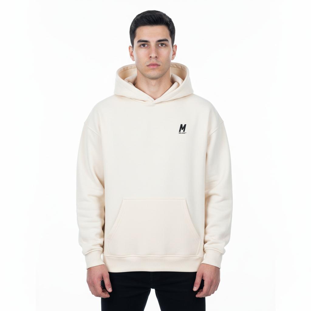 Basic Hoodie Natural Raw