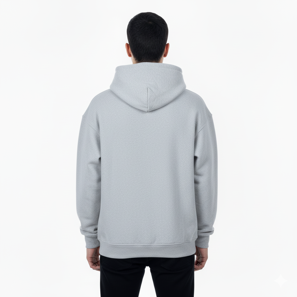 Basic Zip-Hoodie Grey