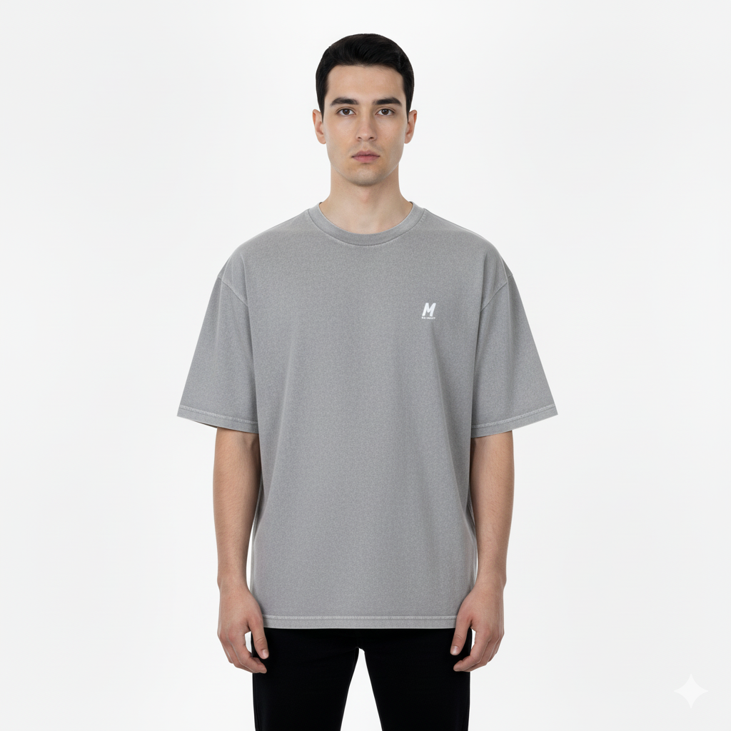 Basic Tee Washed Grey
