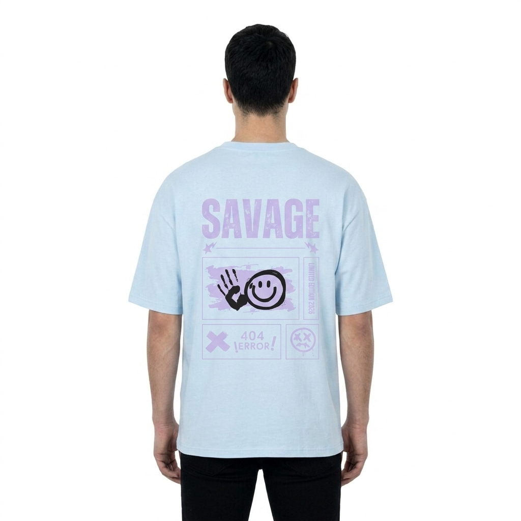 Savage Limited Edition 2025 Oversized Shirt Baby Blue
