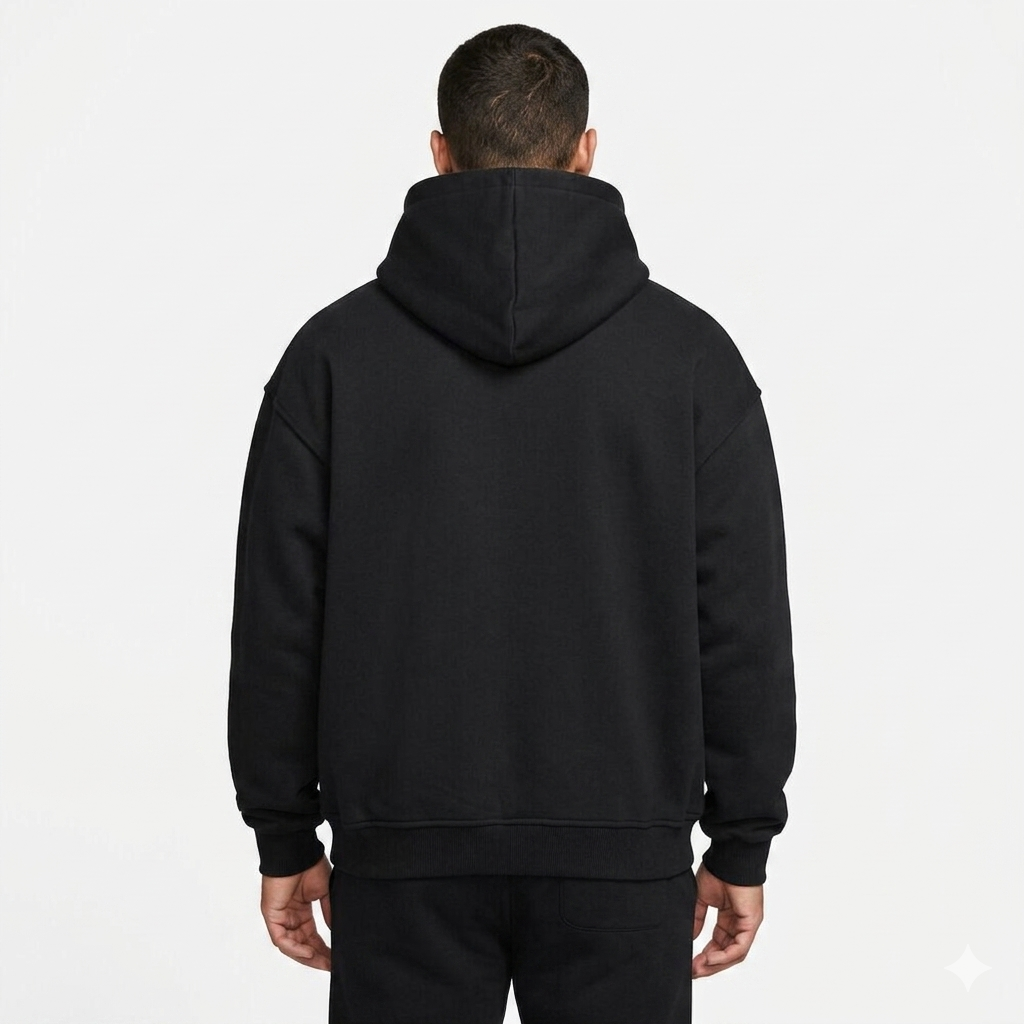 Conquer And Live Independently Oversized Hoodie Black