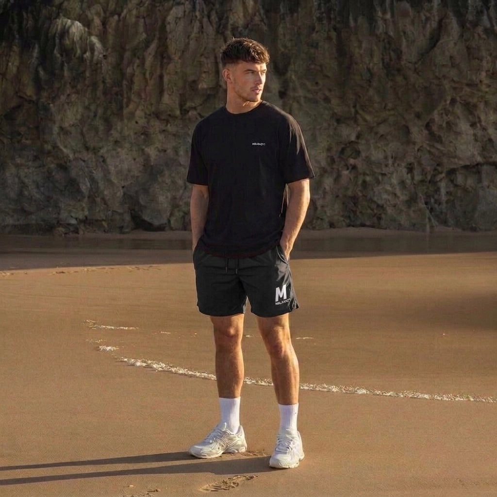 Logo Swim Shorts Black